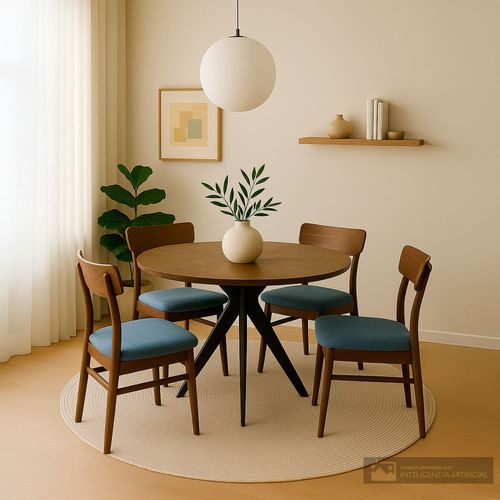 Comedor 4 personas redondo