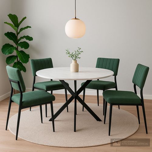 Comedor 4 personas redondo Colazione