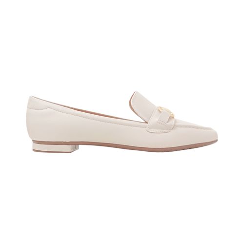 Mocasines loafer blancos para mujer