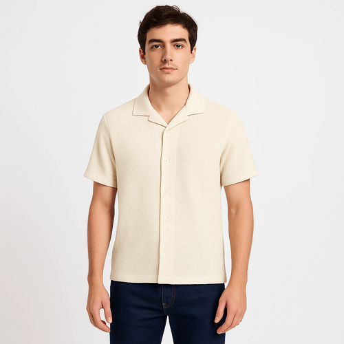 Camisa con textura para hombre