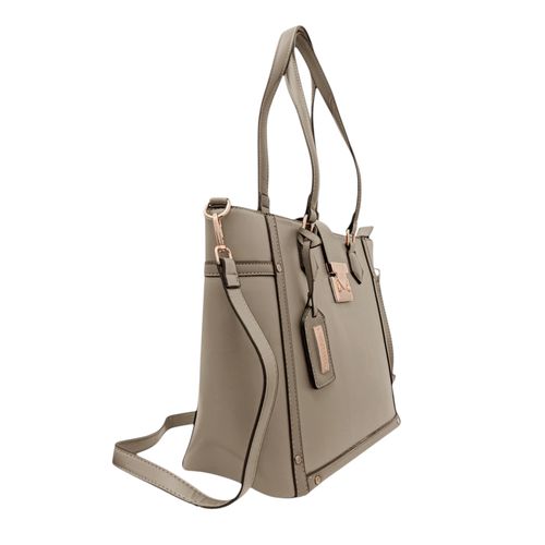 Cartera tote gris para mujer
