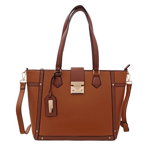 Cartera tote café  para mujer