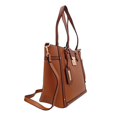 Cartera tote café  para mujer