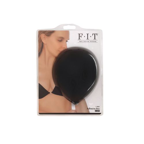 Brassier adhesivo negro para mujer