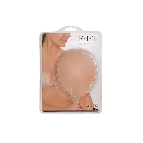 Brassier adhesivo beige para mujer