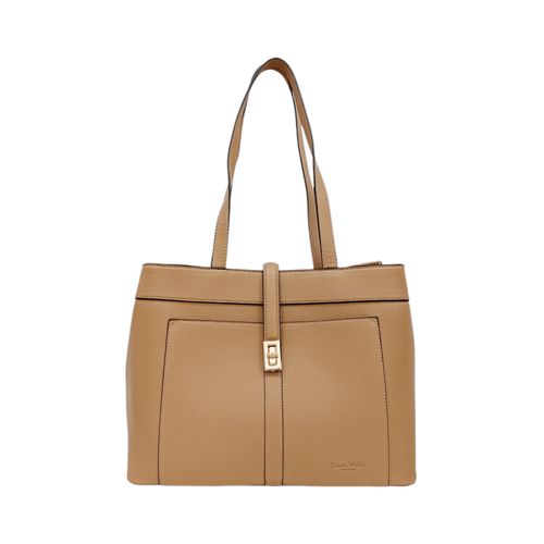 Cartera shopper café para mujer