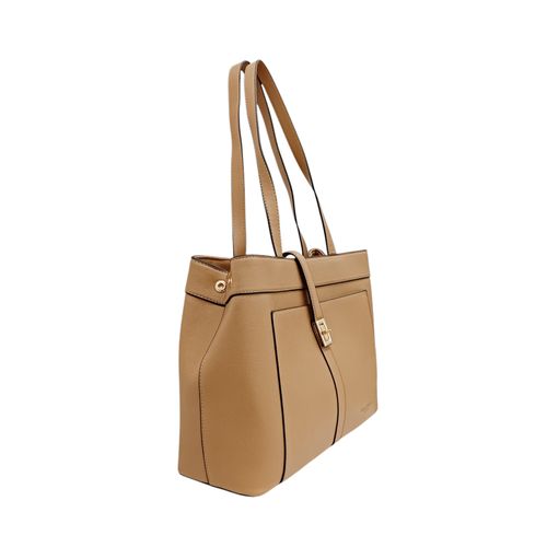 Cartera shopper café para mujer