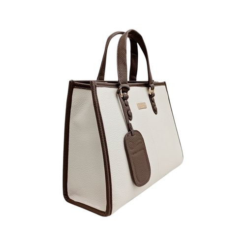 Cartera shopper blanca para mujer
