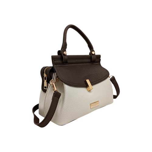 Cartera satchel sólido para mujer