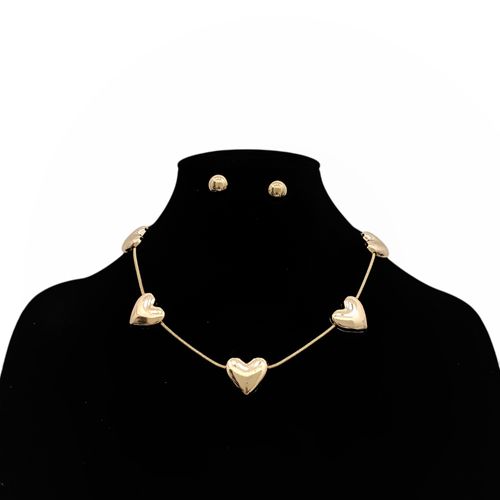 Set de collar y aretes para mujer