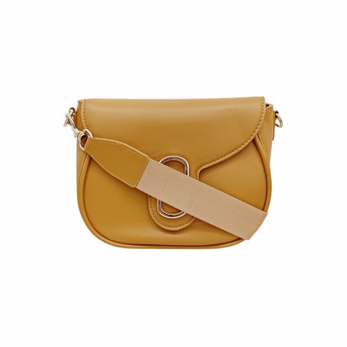 Crossbody amarillo sólido para mujer