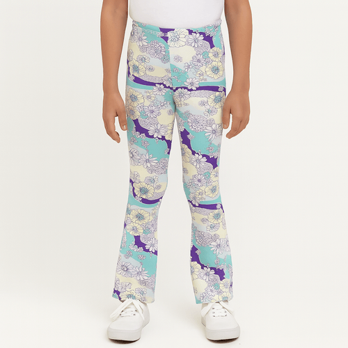 Leggins flare estampada para niña