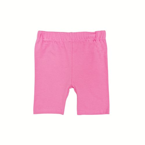 Short rosa sólido para niña