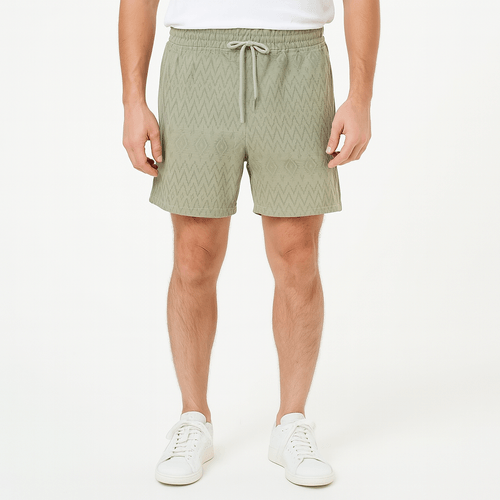 Short gris sólido para hombre