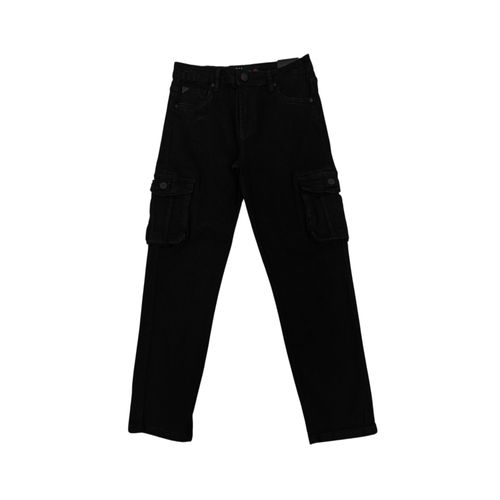 Cargo jeans slim fit negro