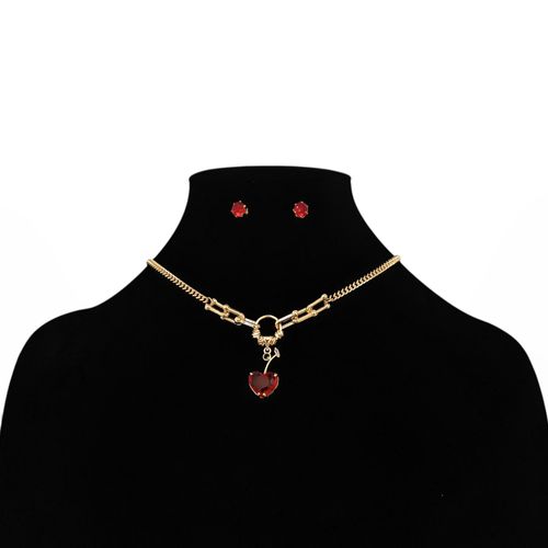 Set de collar y aretes  para mujer