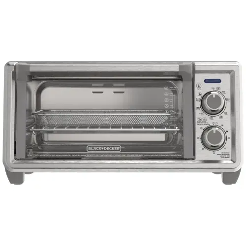 Horno Tostador y freidora de aire Black + decker 4 rebanadas