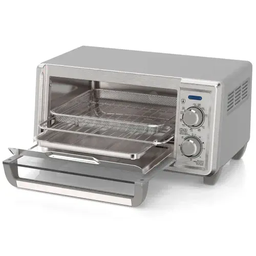 Horno Tostador y freidora de aire Black + decker 4 rebanadas