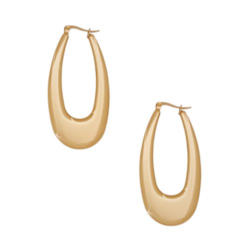 Argollas doradas con textura para mujer