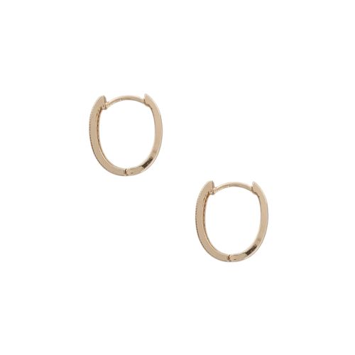 Argollas doradas con textura para mujer