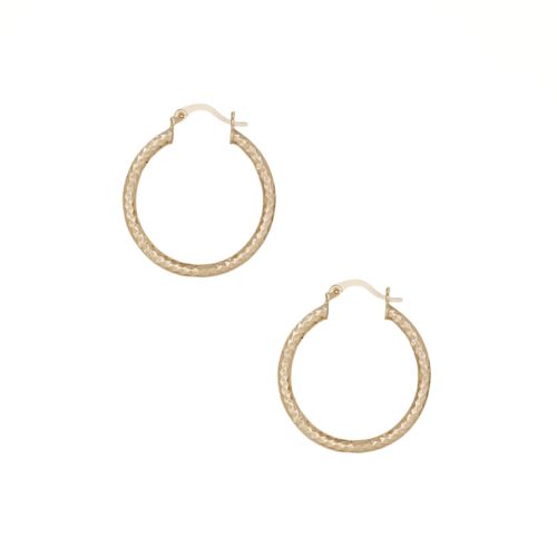 Argollas con textura para mujer