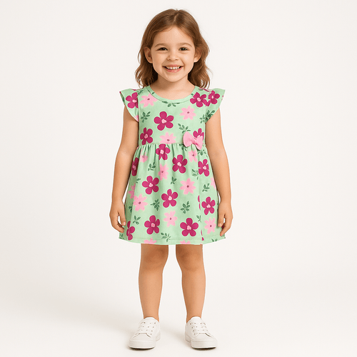 Vestido estampado para niña