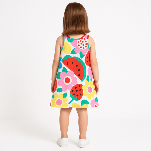 Vestido estampado para niña