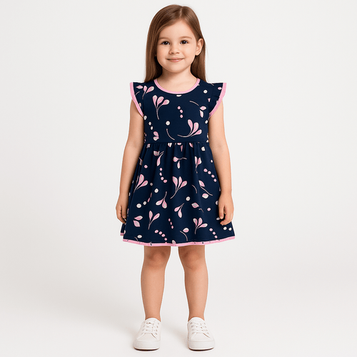 Vestido estampado para niña