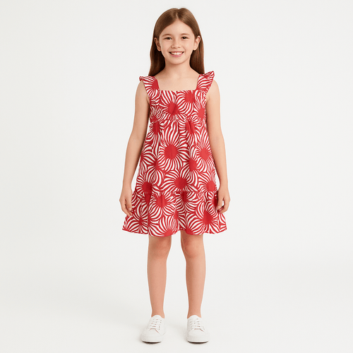 Vestido rojo para niña