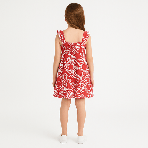 Vestido rojo para niña