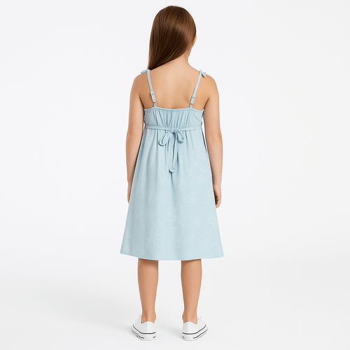 Vestido celeste para niña