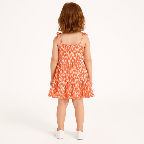 Vestidos bicolor casual para niña