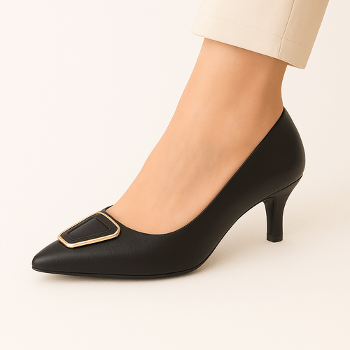 Tacones con textura para mujer