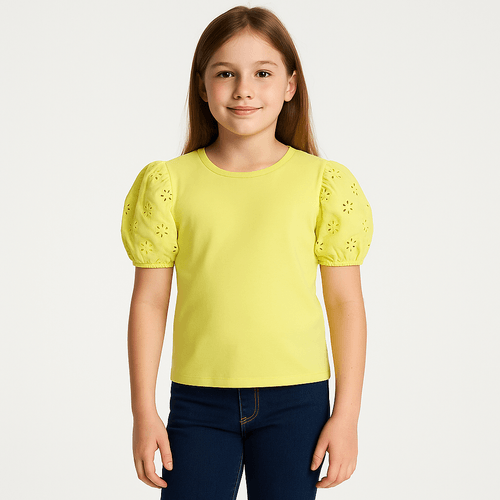 Blusa con textura para niña