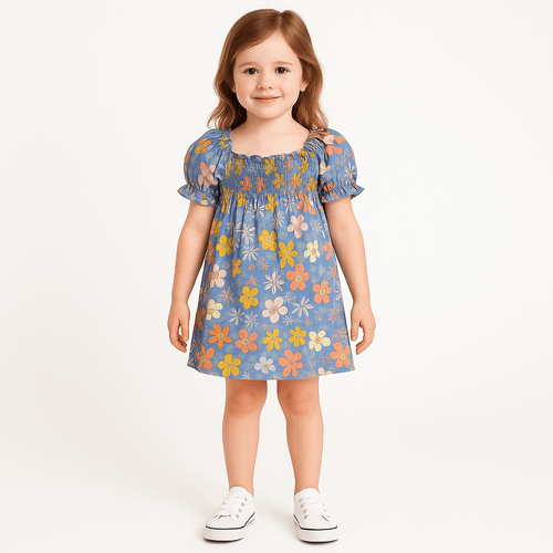 Vestido estampado para niña