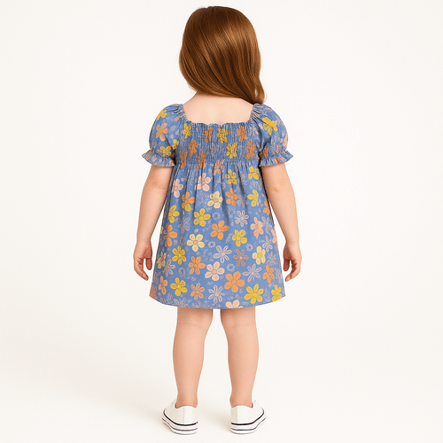 Vestido estampado para niña