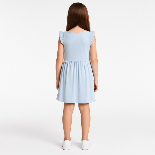 Vestido celeste para niña