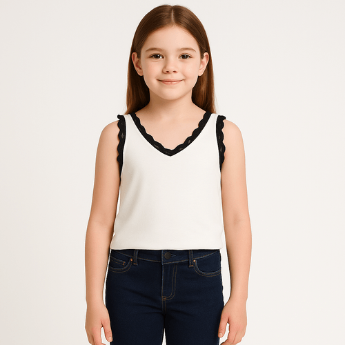 Tank top sólida para niña