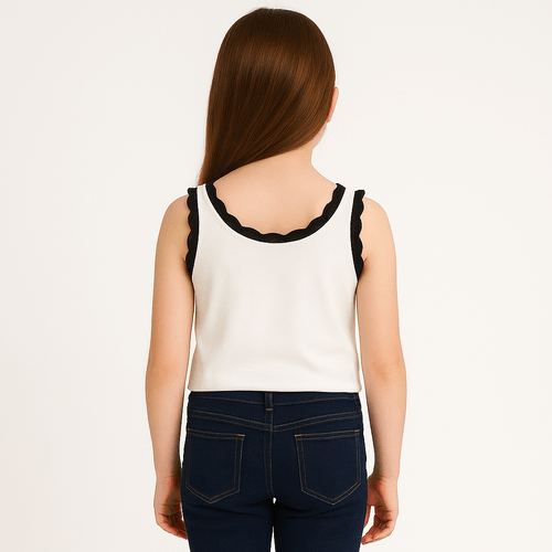 Tank top sólida para niña