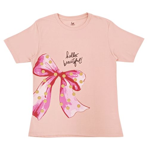 Camiseta oversize rosa para mujer