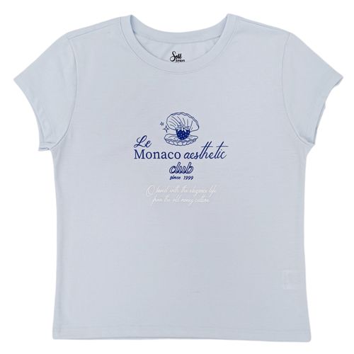 Camiseta celeste para mujer