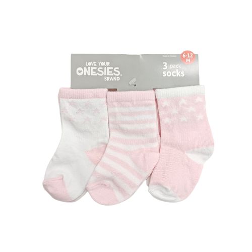 Pack de calcetines rosa para bebé niña