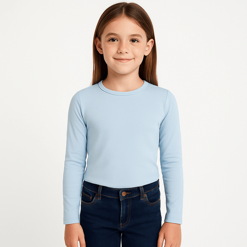 Camisa sólido para niña