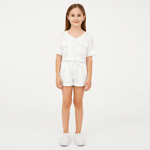 Conjunto blanco para niña