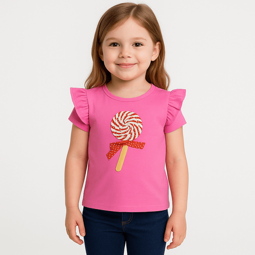 Blusa rosa para niña