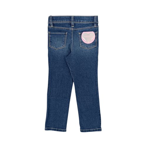 Skinny jeans azul lavado para niña