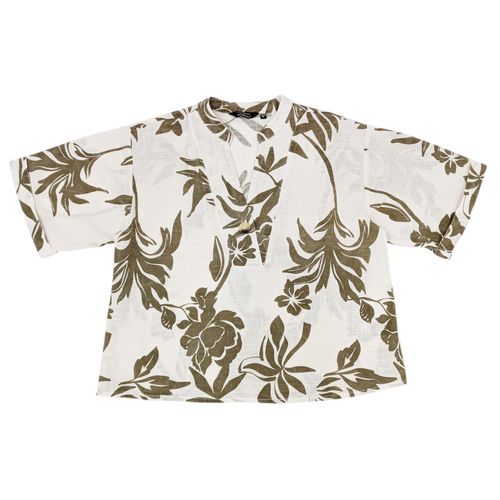 Blusa estampada 3/4 para mujer