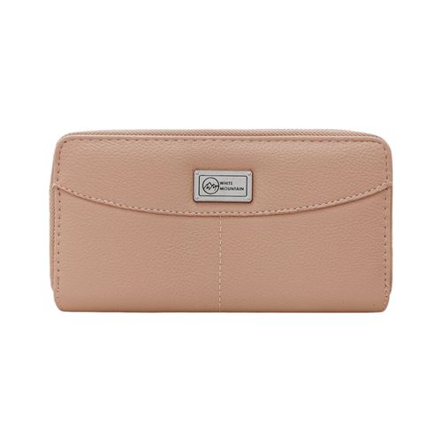 Billetera zip around nude para mujer