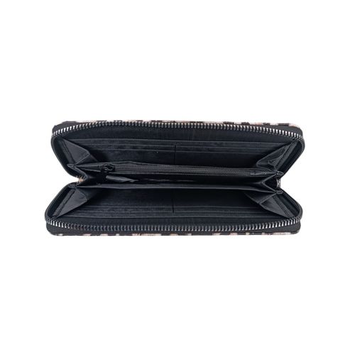Billetera zip around multicolor para mujer