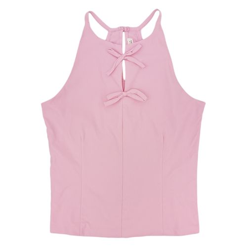 Blusa halter sólida para mujer